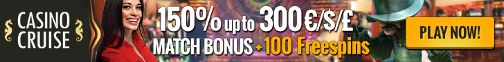 CasinoCruise.com Welcome 100% up to 200 + 100 FS ENG ALL
