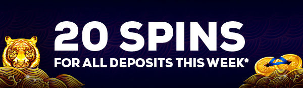 20 spins for all deposits